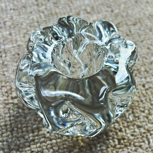 Heavy clear crystal wavy - a,